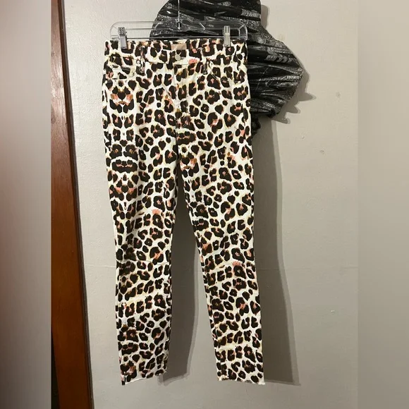 MOTHER Denim High Waisted Looke Ankle Fray In Touch Of The Tiger Size 27 - Picture 5 of 11